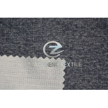 Tecido de malha de veludo falso de lã com dois tons para uso em roupas, calças e sofás